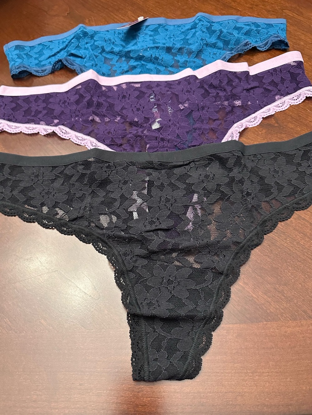 Adore Me Lace Thong Panty 3-Pack NWT Size 2X
